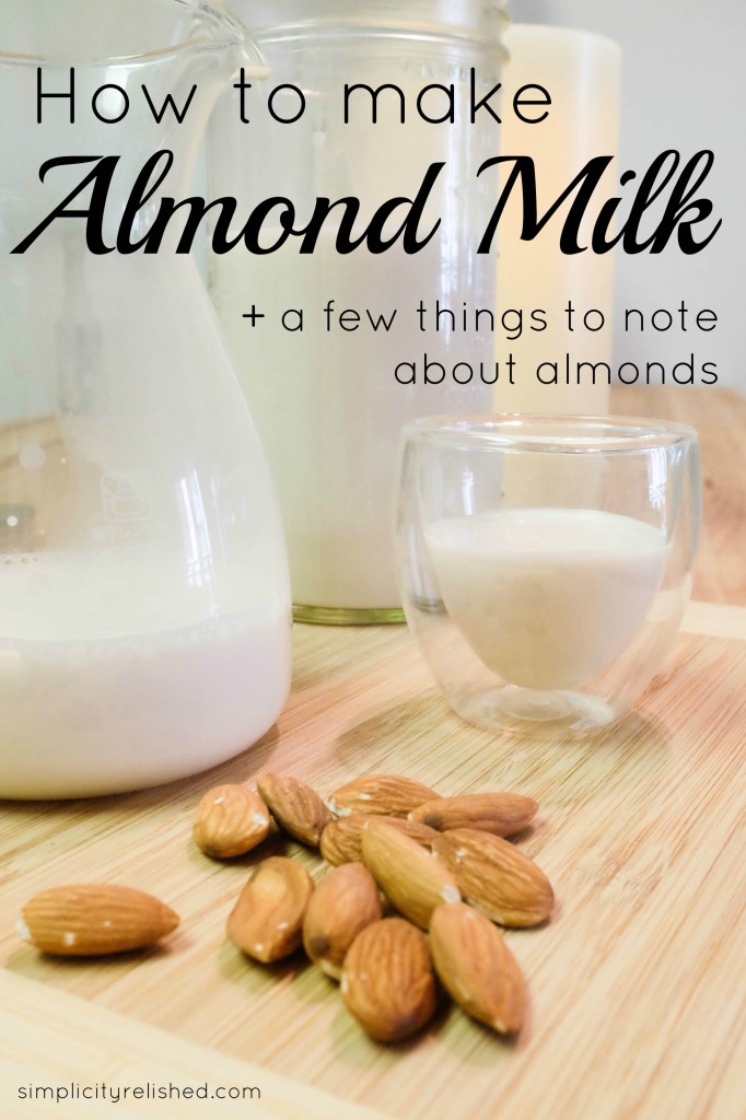 How to make almond milk, a recipe and little chat about almonds #vegan