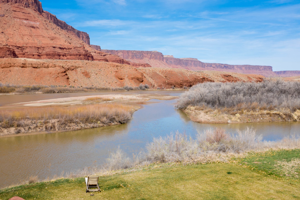 The view from our room at Sorrel River Ranch!