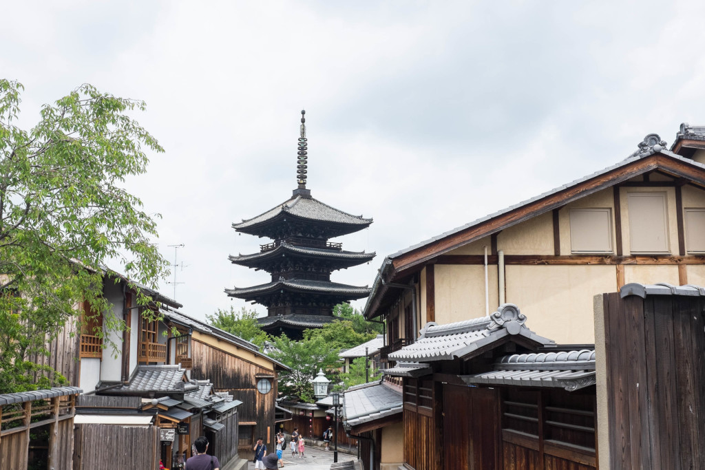 view from alleys near kiyomizu-dera temple