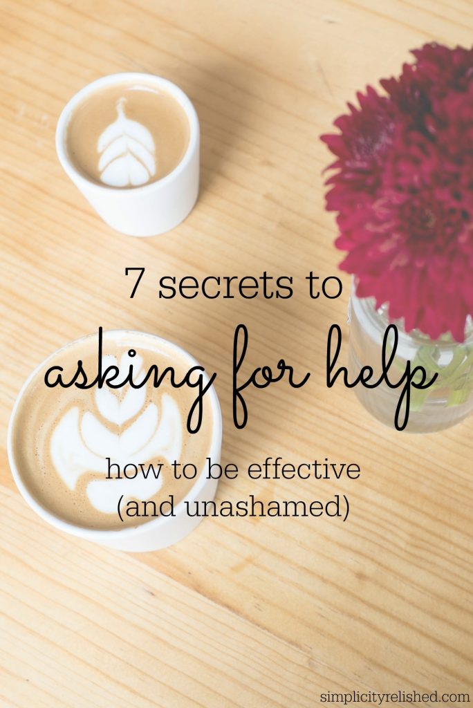 How to ask for help- without wanting to die