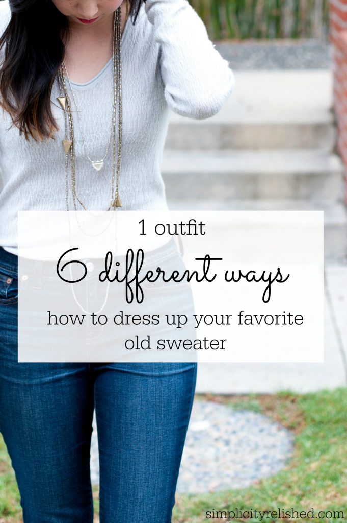 dress up a sweater